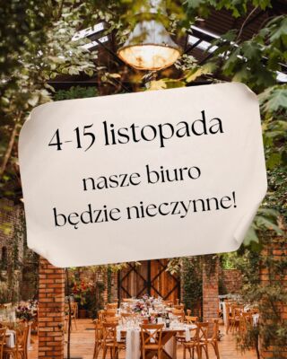 Przepraszamy i z góry obiecujemy, że na wszystkie emaile i wiadomości odpowiemy po tym czasie.

Do zobaczenia 🙌🏻